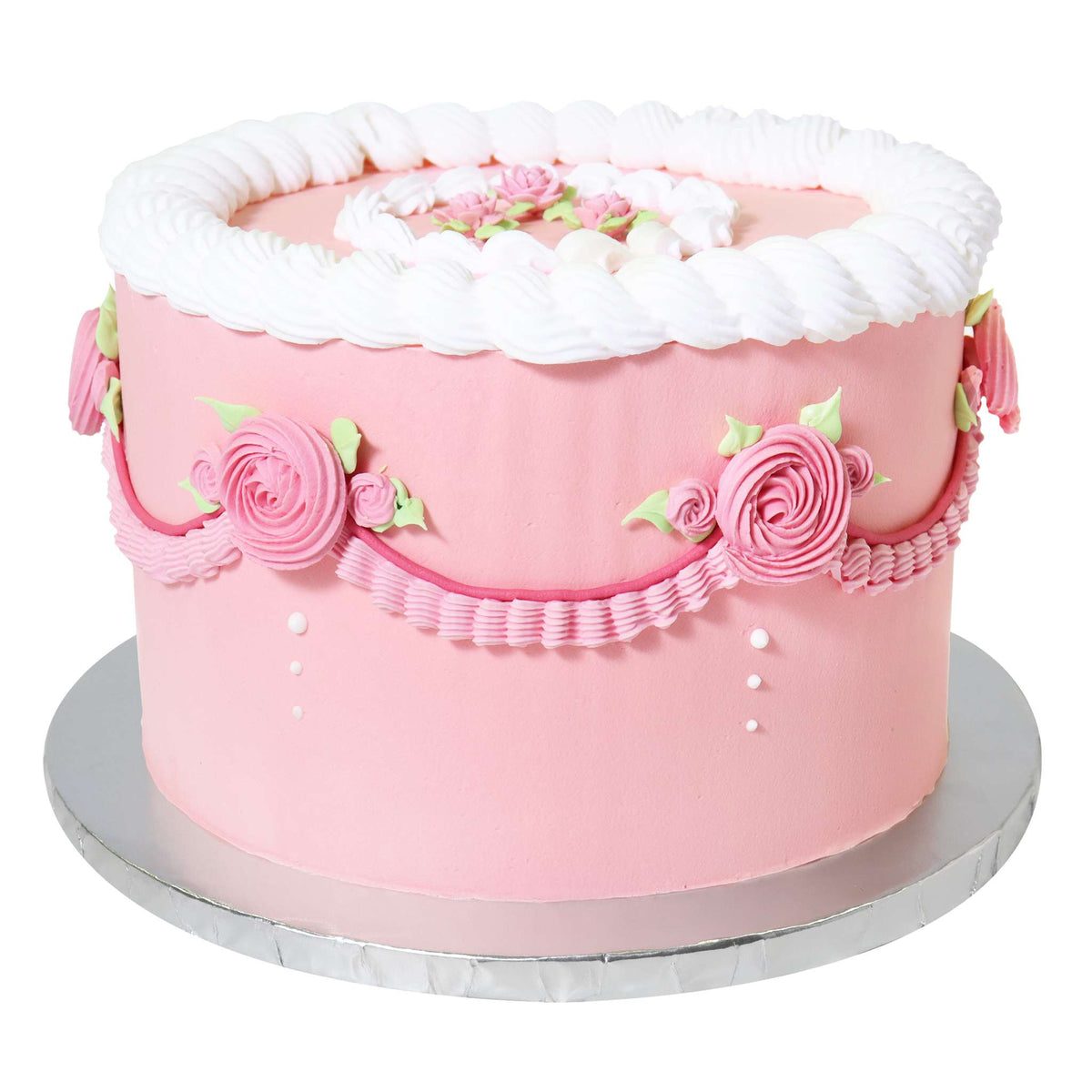 Set de 10 Cake Boards redondos para Tartas con bordes envueltos, Plata (12" / 30cm)