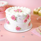 Round White Cake Cards Pk/5 (20cm / 8in)