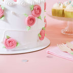 Round White Cake Cards Pk/5 (20cm / 8in)