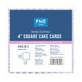 Cartón para Tartas Cuadradas Baking Essentials (102mm / 4"), Set de 3