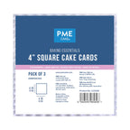 Cartón para Tartas Cuadradas Baking Essentials (102mm / 4"), Set de 3