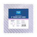 Backzubehör Quadratische Kuchenkarte (203mm / 8"), 3er-Set