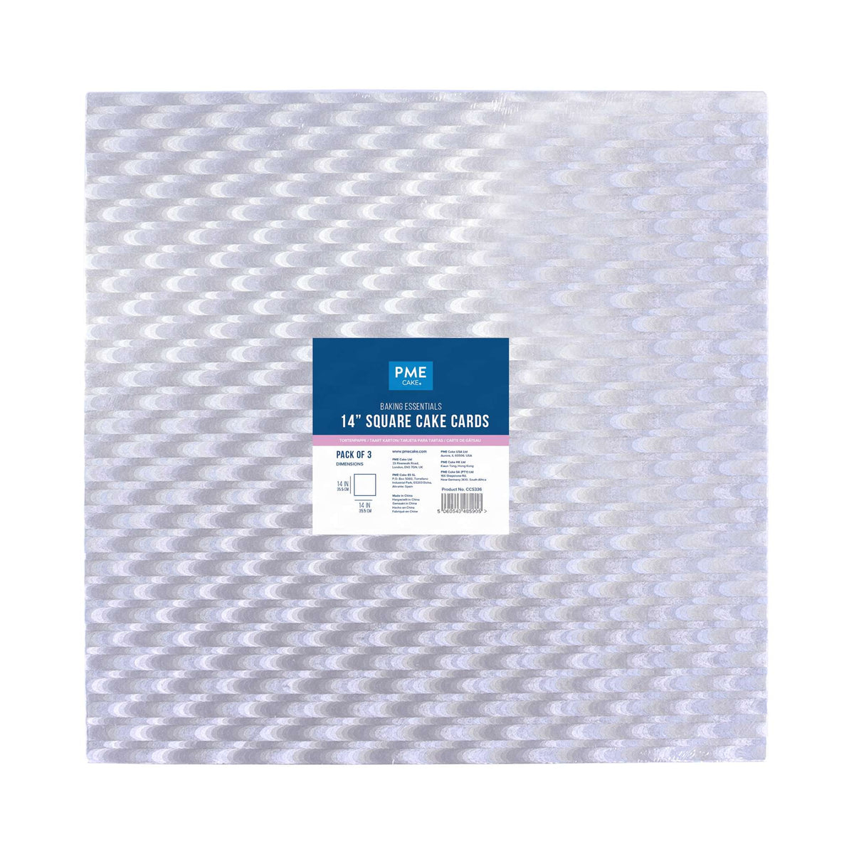 Value Square Cake Card (355mm / 14in), Set of 3