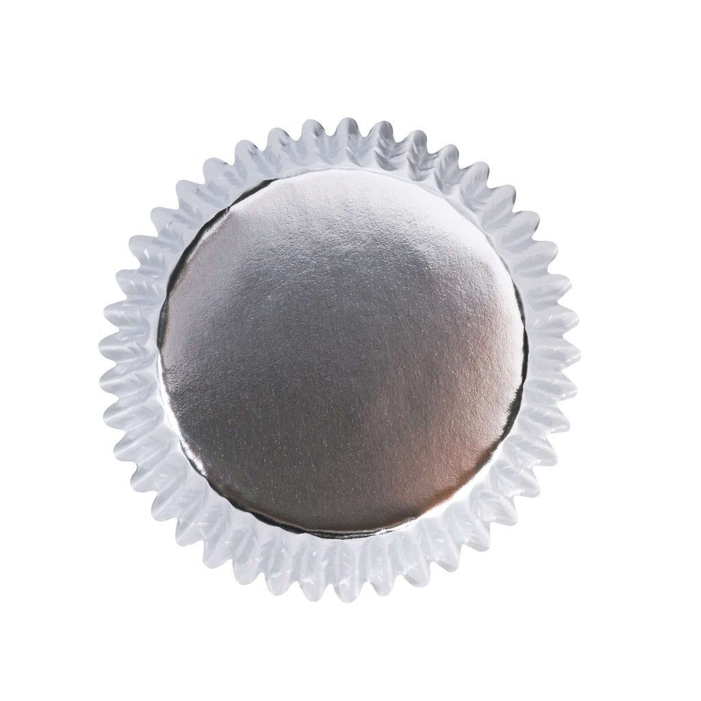 Noël Caissettes à cupcakes en Aluminium - Neige Argentée (60 pièces)