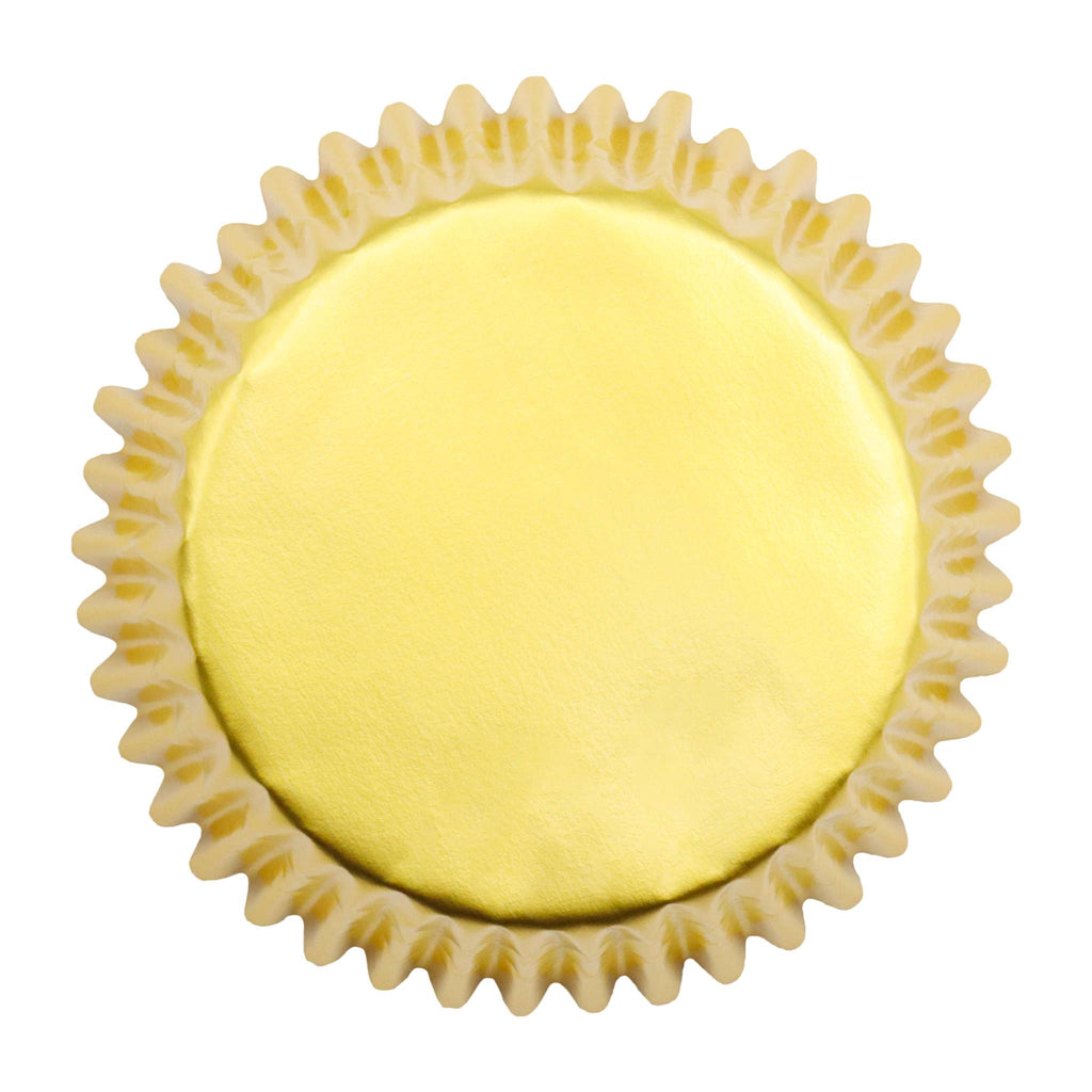 Navidad Cápsulas para Cupcakes forradas de Aluminio - Estrellas Doradas (Set de 60)
