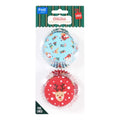 Weihnachtliche folienbeschichtete Cupcake-Förmchen - Santa & Rudolph (60 Stück)