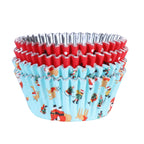 Weihnachtliche folienbeschichtete Cupcake-Förmchen - Santa & Rudolph (60 Stück)