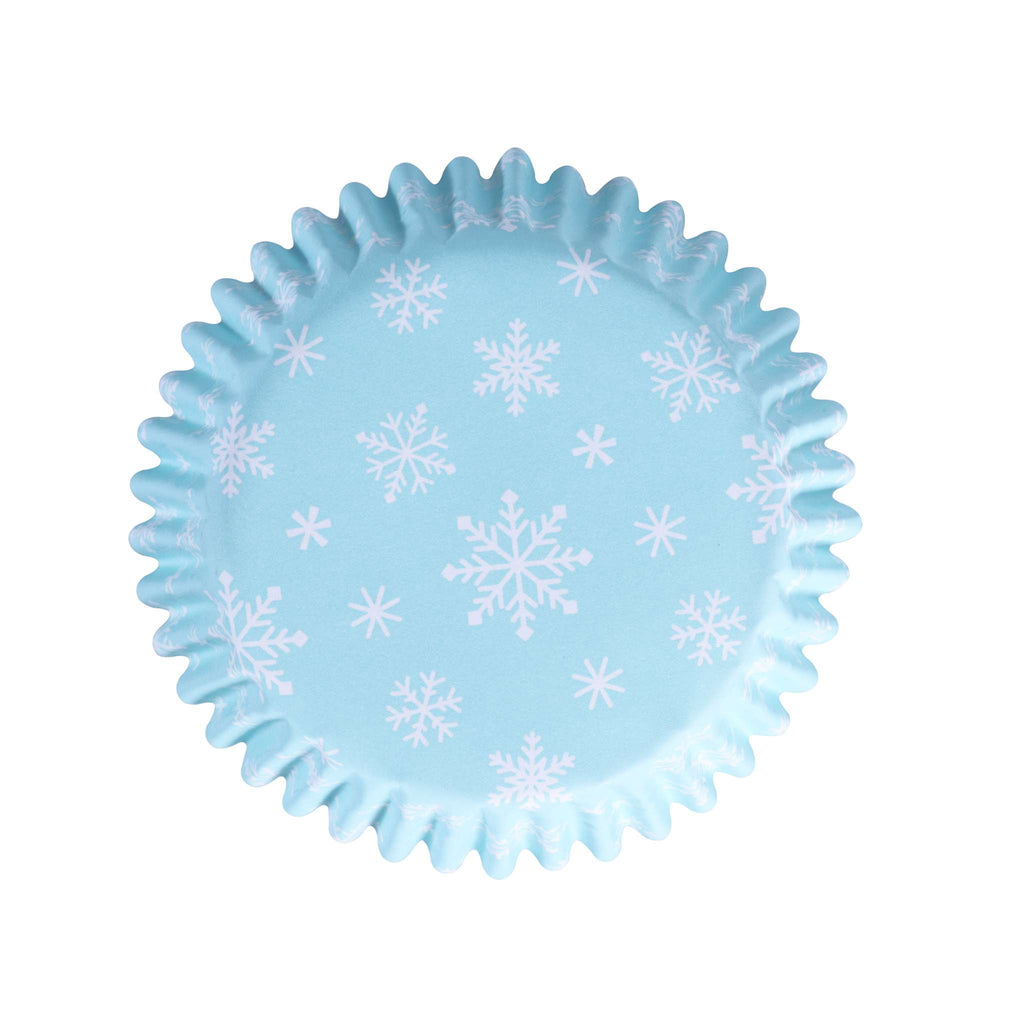 Noël Caissettes à cupcakes en Aluminium - Neige Amusante (60 pièces)