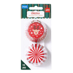 Weihnachtliche folienbeschichtete Cupcake-Förmchen, Rudolph - Mini-Größe (60 Stück)