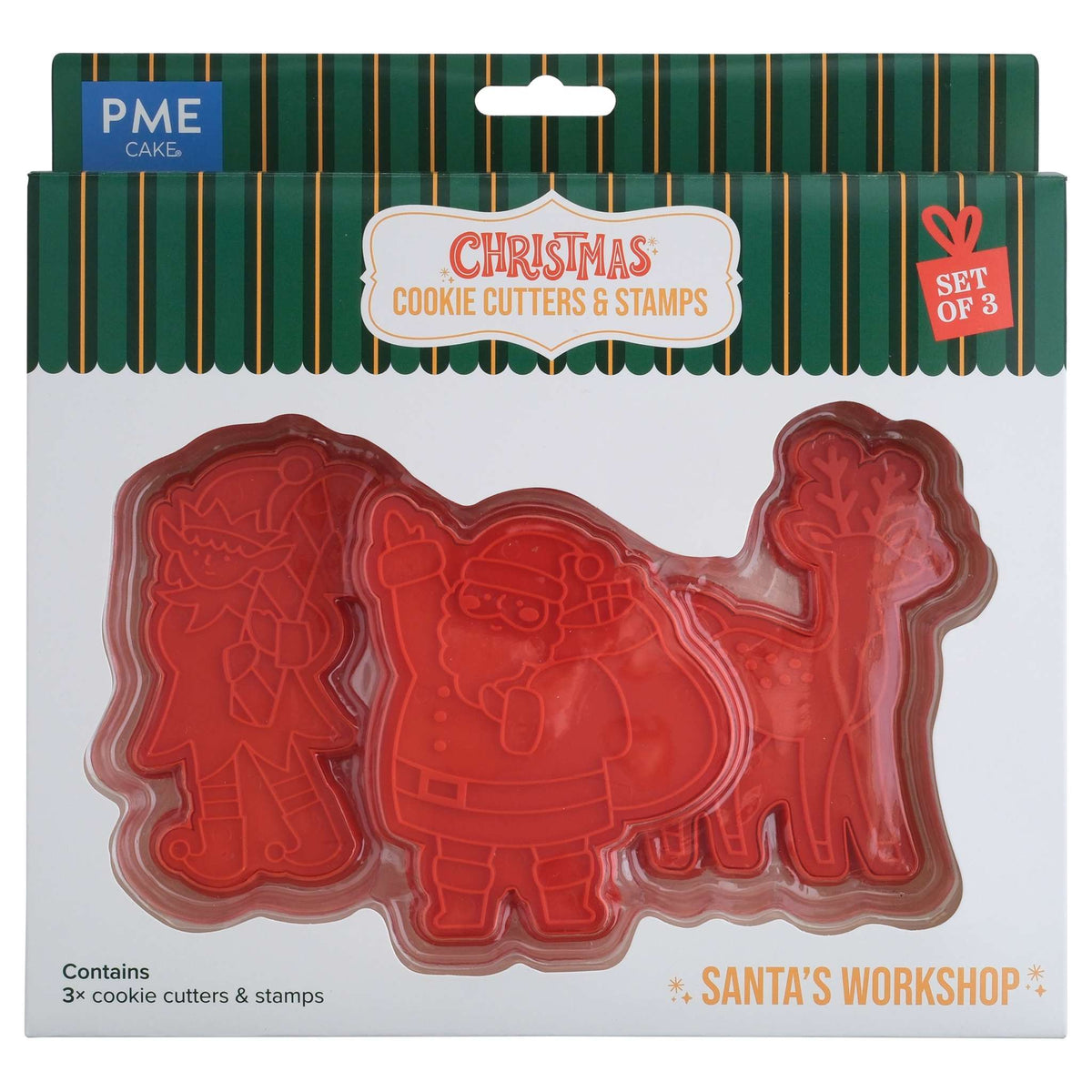 Noël Emporte-pièces et Tampons - Atelier du Père Noël (Set de 3)