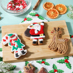 Weihnachts-Keksausstecher und Stempel - Santa's Werkstatt (3er-Set)