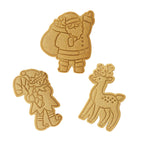 Weihnachts-Keksausstecher und Stempel - Santa's Werkstatt (3er-Set)