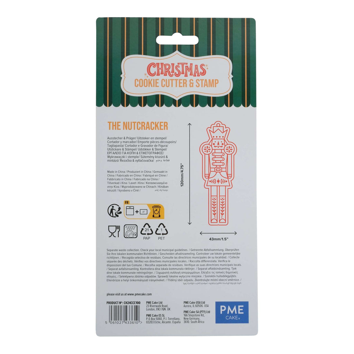 The Nutcracker Cookie Cutter & Stamp