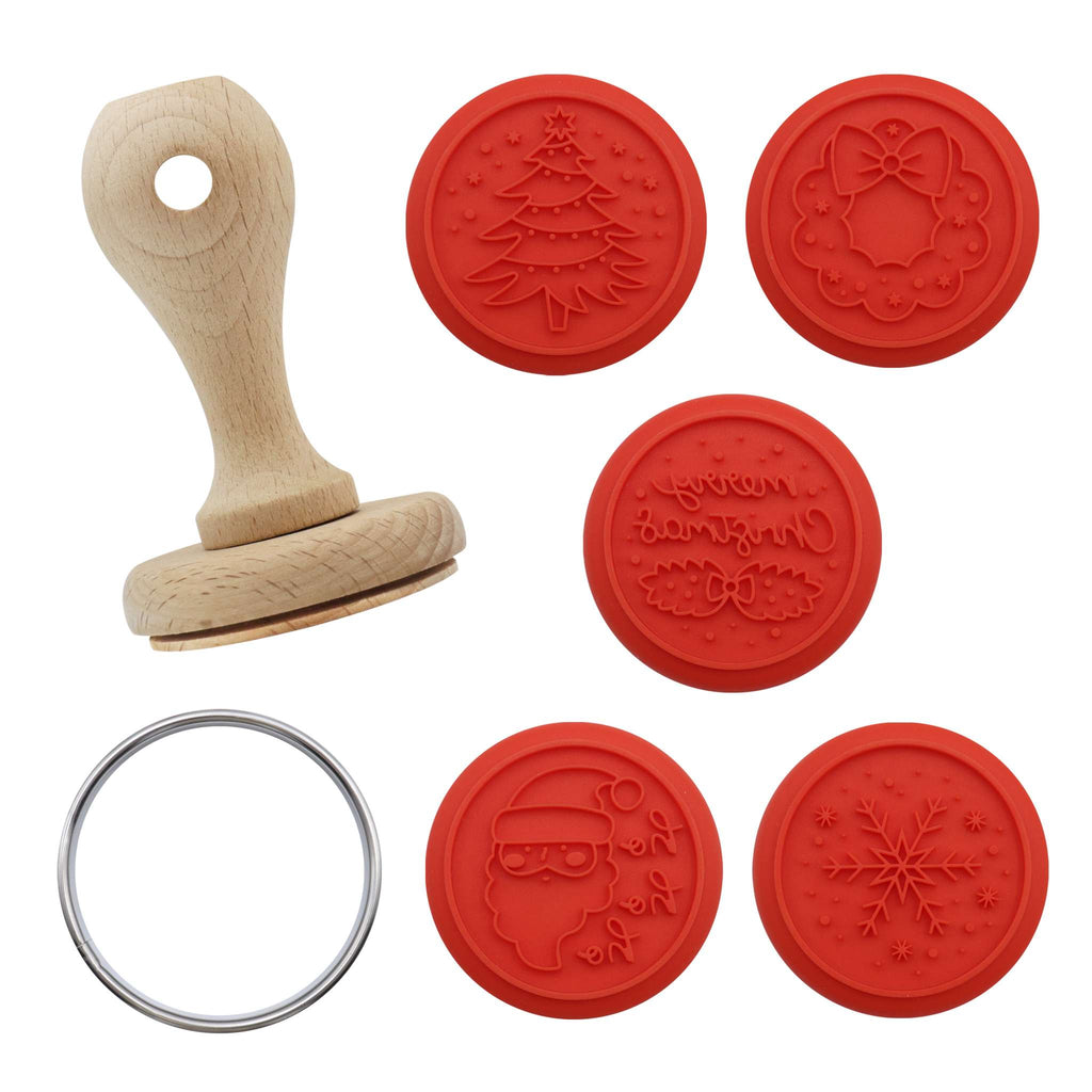 Navidad Set de 7 Sellos en Relieve para Galletas - Es la época