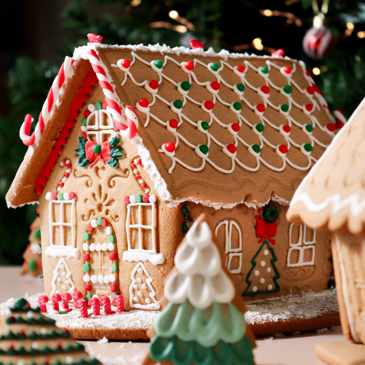 Navidad Cortadores y Sellos de Galletas - Casa de Jengibre (Set de 3)