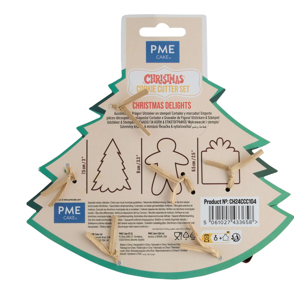 Weihnachts-Keksausstecher Set von 3 - Weihnachtsfreuden