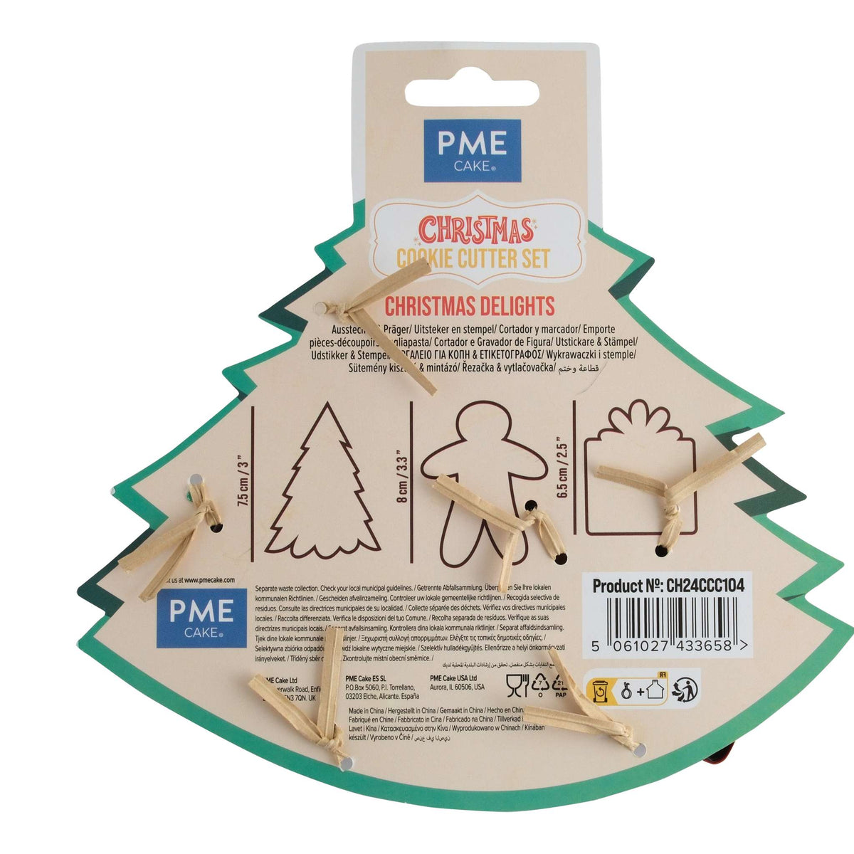 Weihnachts-Keksausstecher Set von 3 - Weihnachtsfreuden