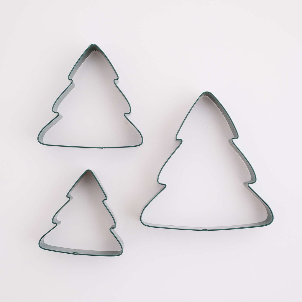 Weihnachts-Keksausstecher Set von 3 - Weihnachtsbäume