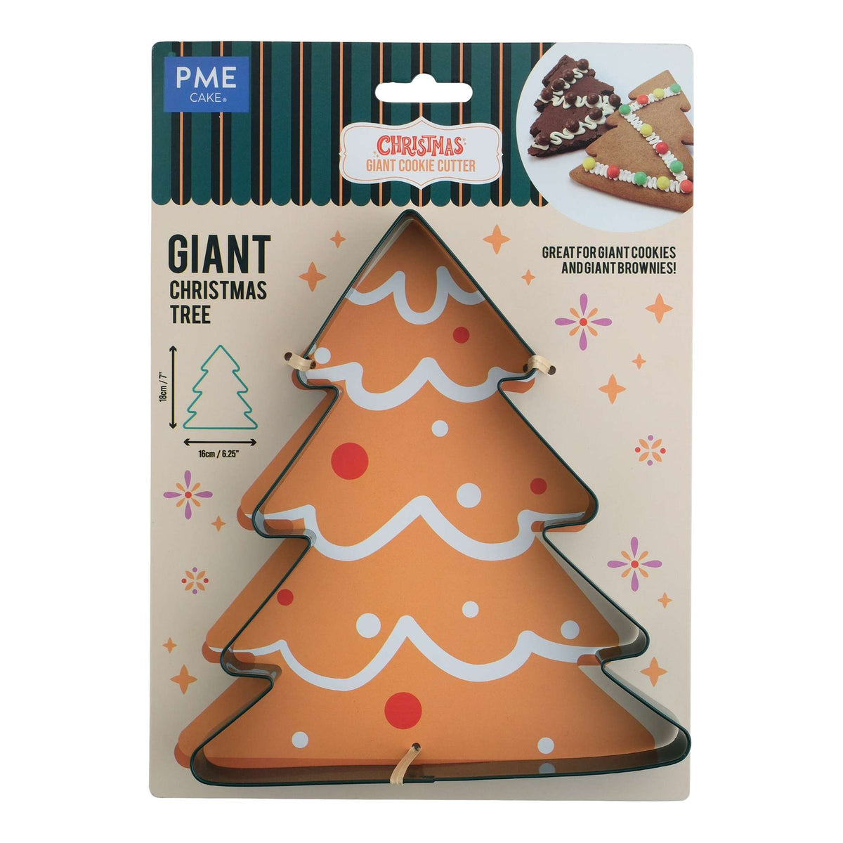 Navidad Cortador de Galletas Gigante - Árbol de Navidad (18cm / 7")