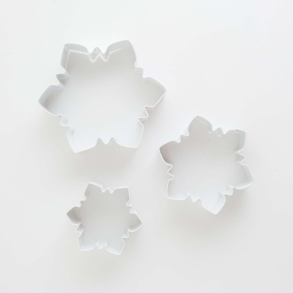 Kerst Set van 3 Koekjesuitstekers - Sneeuwvlokken