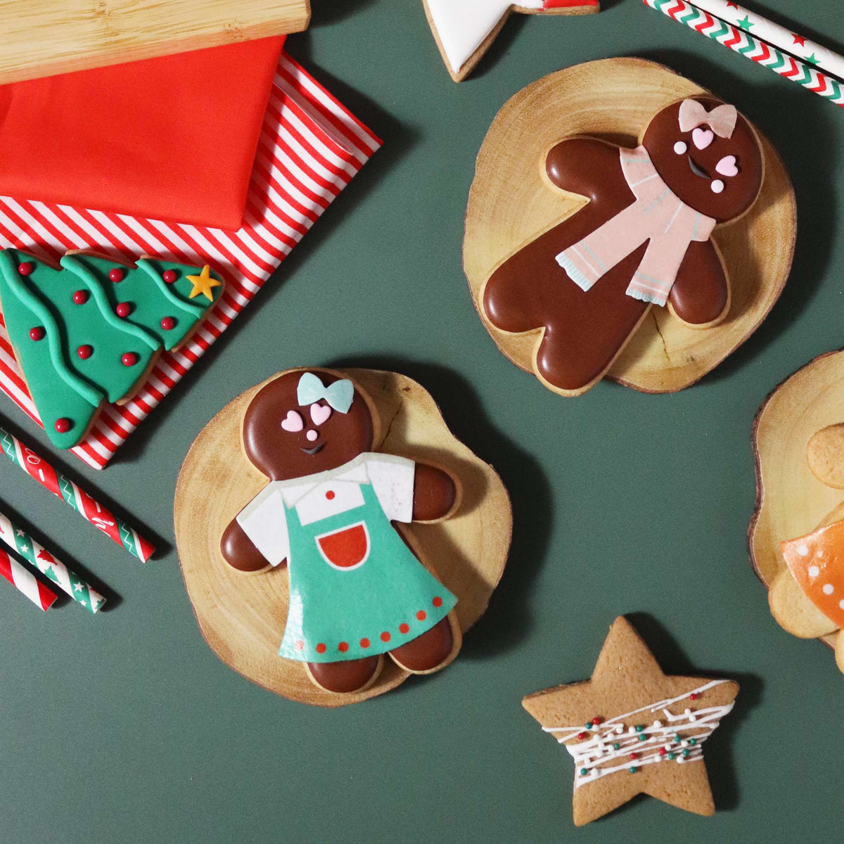 Weihnachts-Keksdekorationsset - Lebkuchenmann zum Anziehen