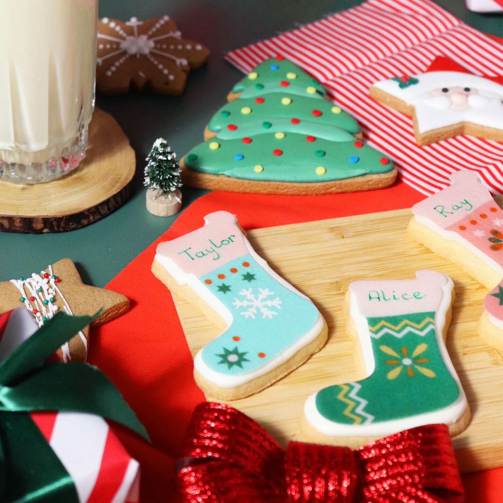 Kerst Koekjesversieringset - Schrijf je naam op de Kerstkousen