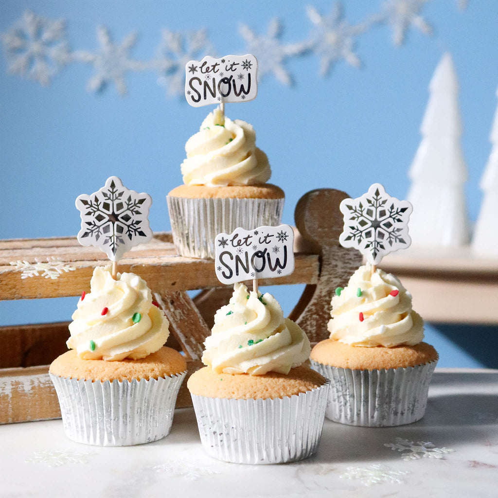 Let It Snow Cupcake Set Of 24