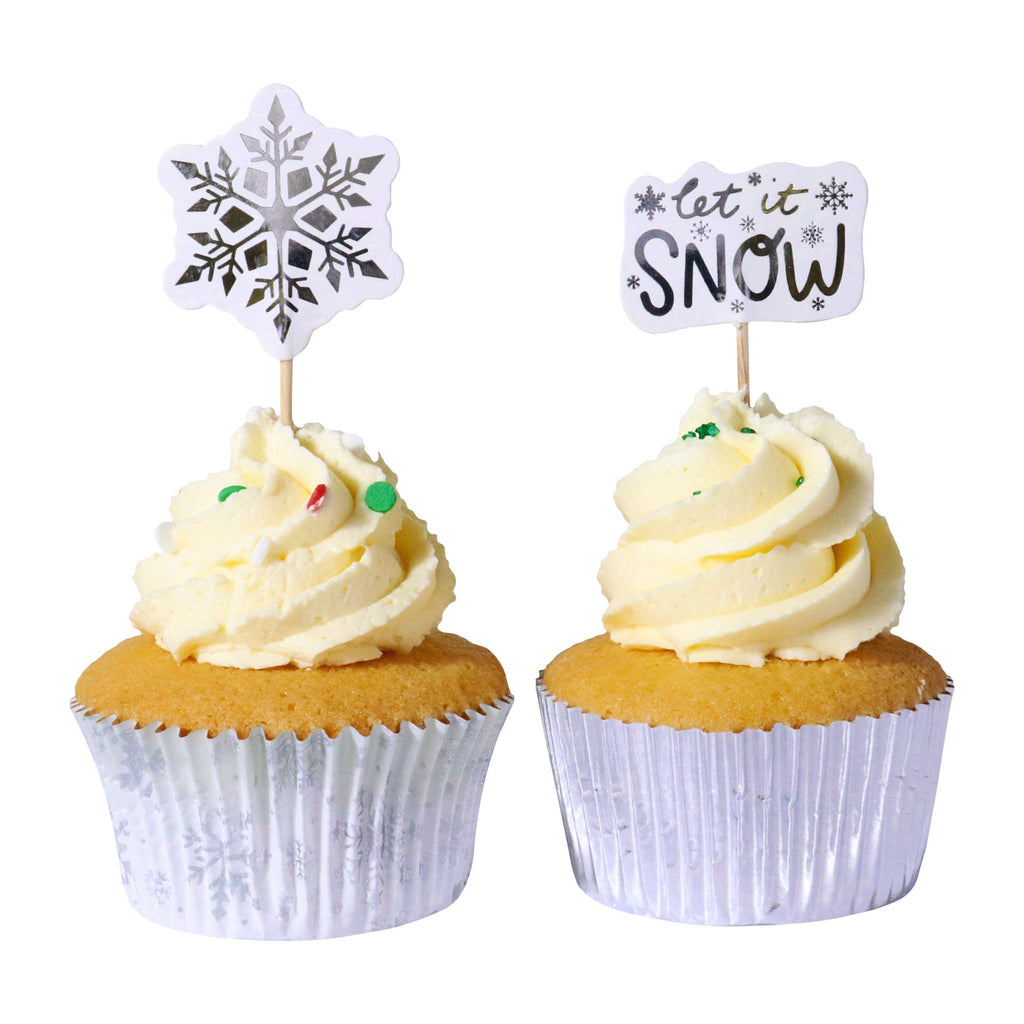 Let It Snow Cupcake Set Of 24