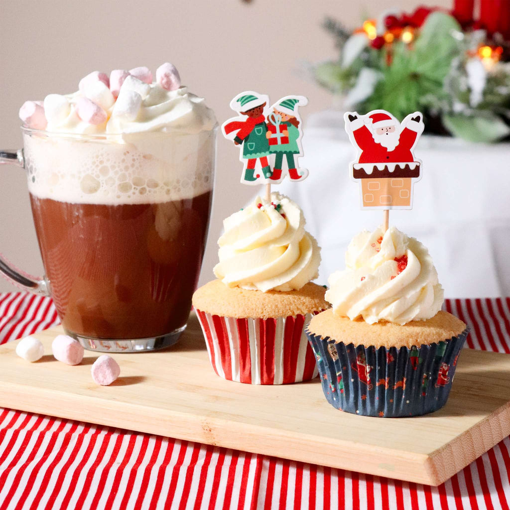 Santa's Coming To Town Cupcake Set Of 24
