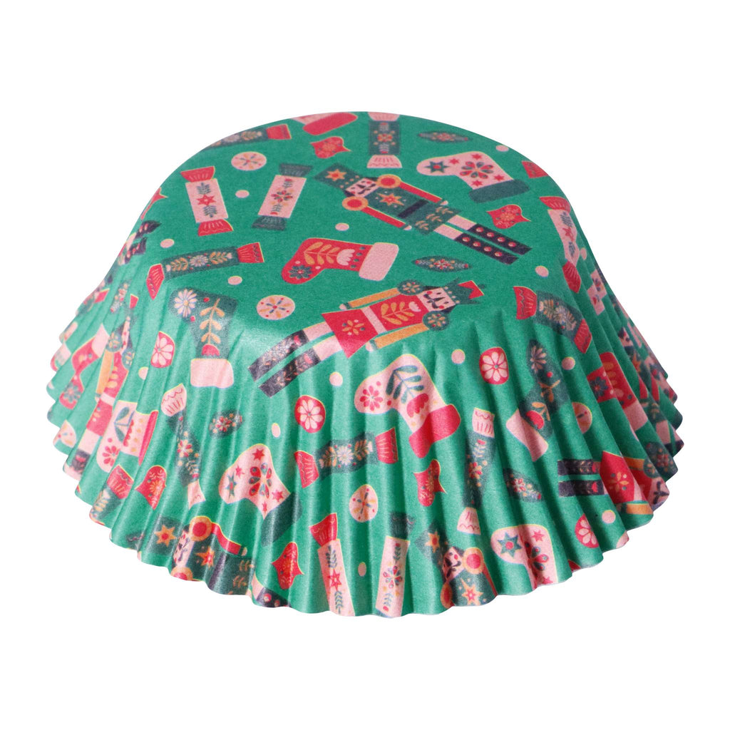 Noël Kit de Caissettes à cupcakes et Toppers - Casse-Noisette (Set de 24)