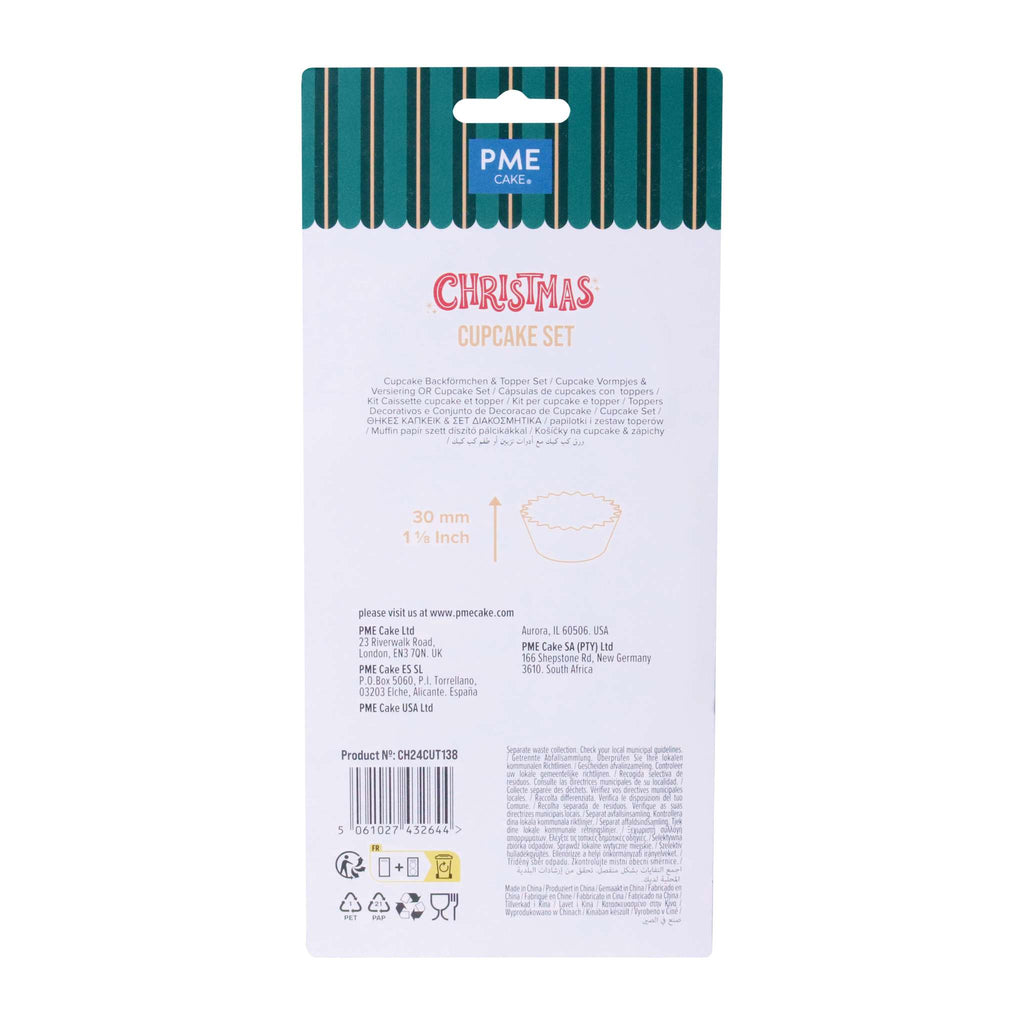 Noël Kit de Caissettes à cupcakes et Toppers - Casse-Noisette (Set de 24)