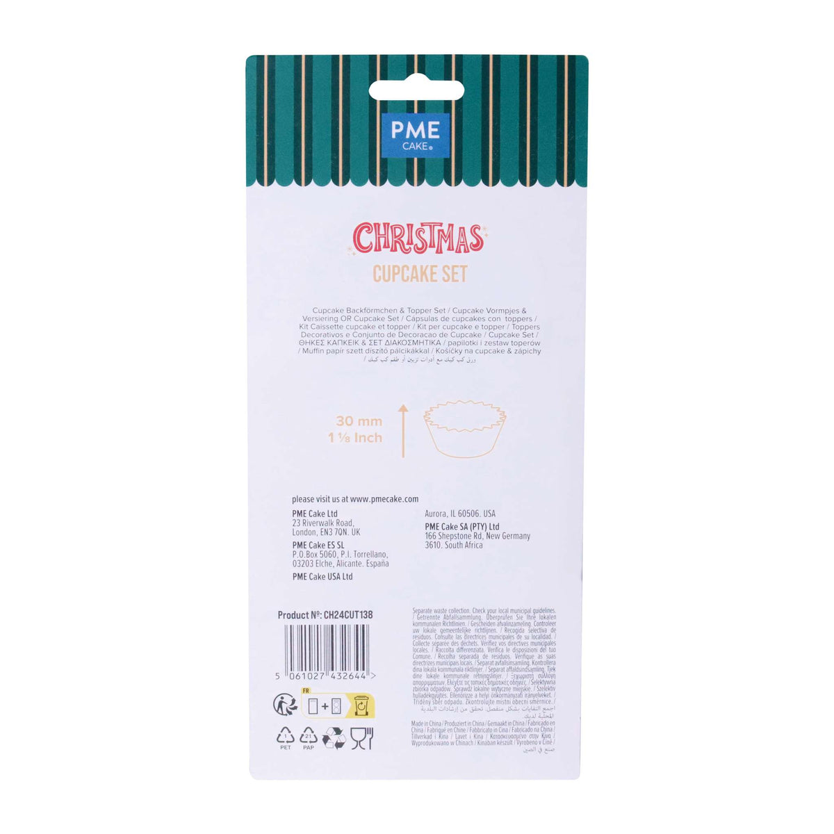 Noël Kit de Caissettes à cupcakes et Toppers - Casse-Noisette (Set de 24)