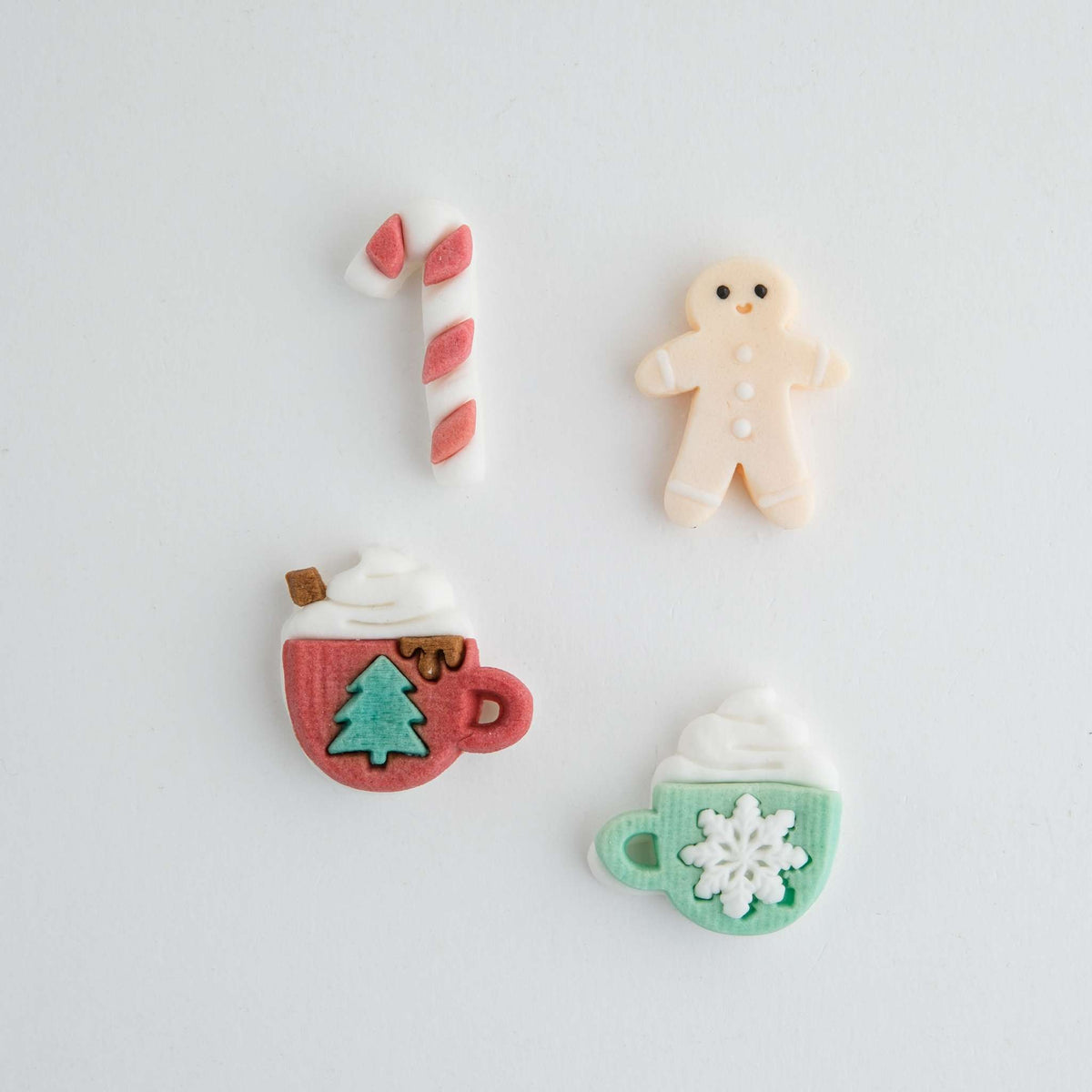 Kerst Eetbare Suikerdecoraties - Kerstvreugde (12 stuks)