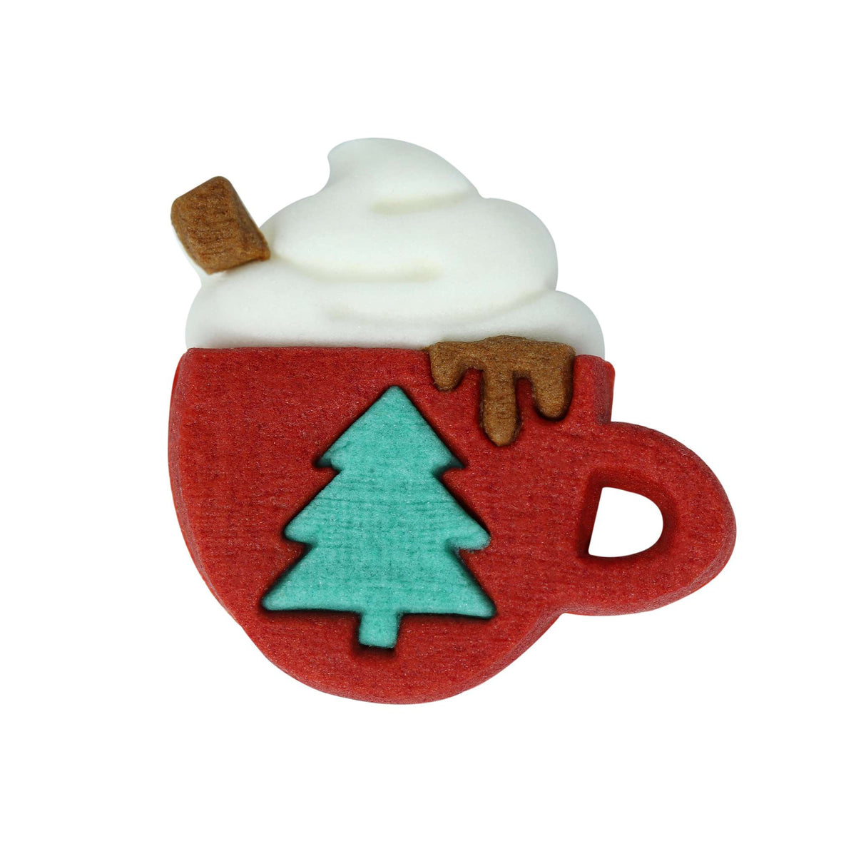Weihnachts Essbare Zucker Tortenaufsatz - Weihnachtsfreude (12 Stück)