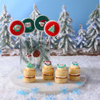 Noël Décorations en Sucre Comestibles - Express du Pôle Nord (12 pièces)