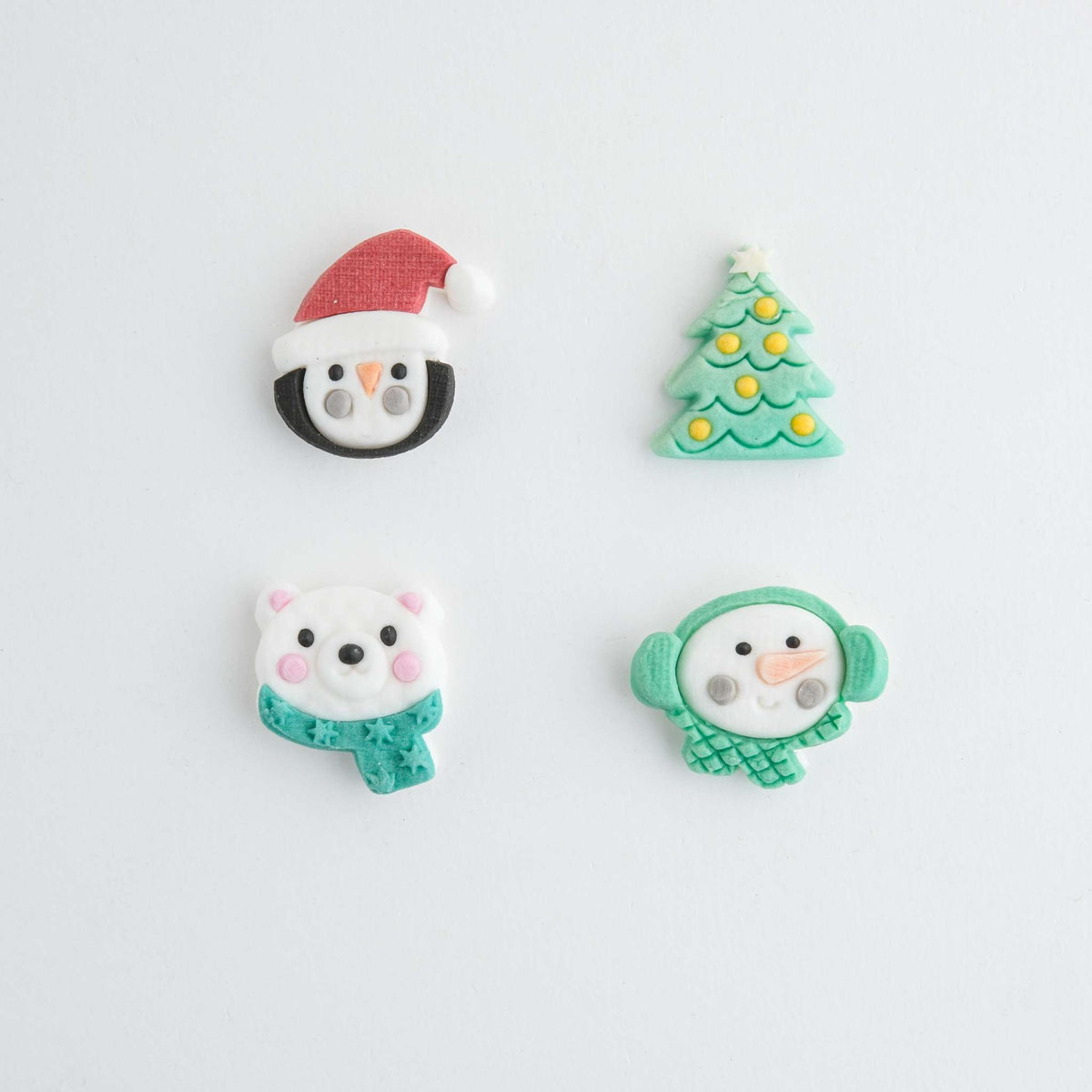 Kerst Eetbare Suikerdecoraties - Noordpool Express (12 stuks)