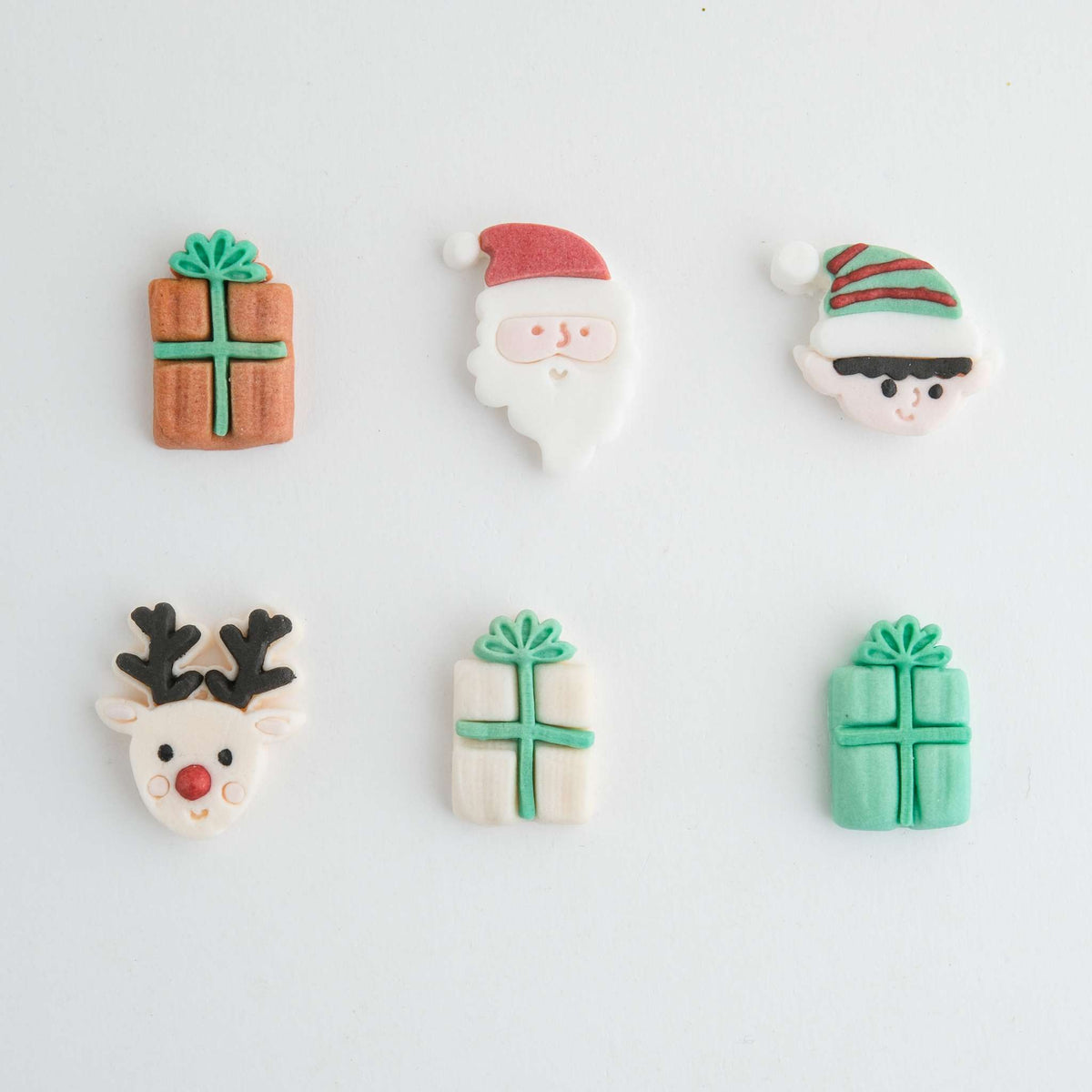 Kerst Eetbare Suikerdecoraties - De Kerstman komt naar de stad (12 stuks)