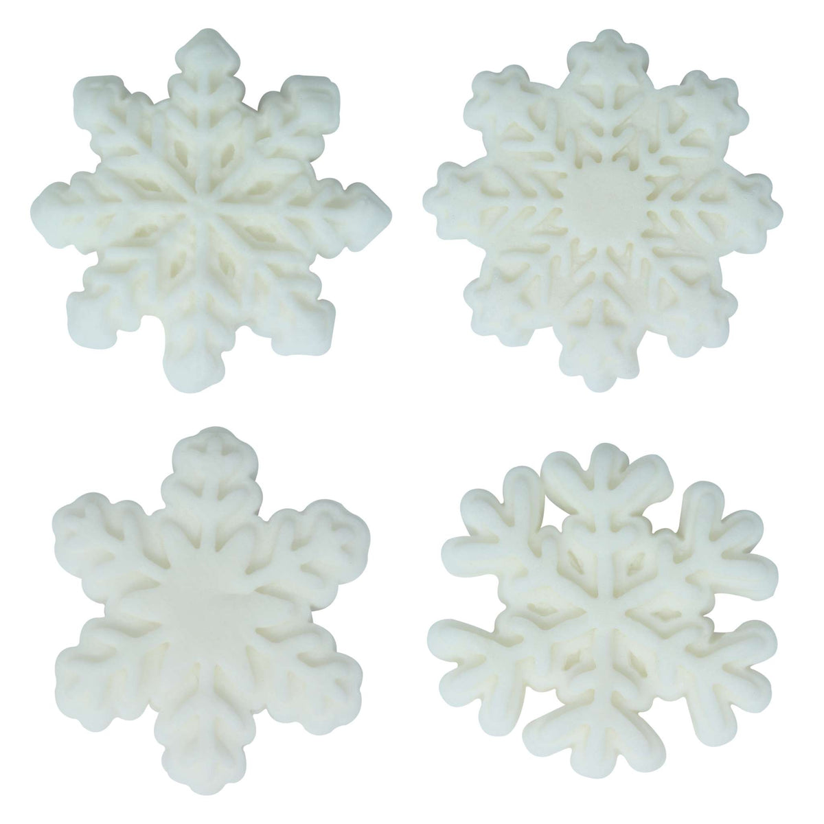 Noël Décorations en Sucre Comestibles - Qu'il neige (12 pièces)