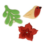 Under The Mistletoe Edible Cupcake Decorations Pk/12  (25.7g / 0.91oz)