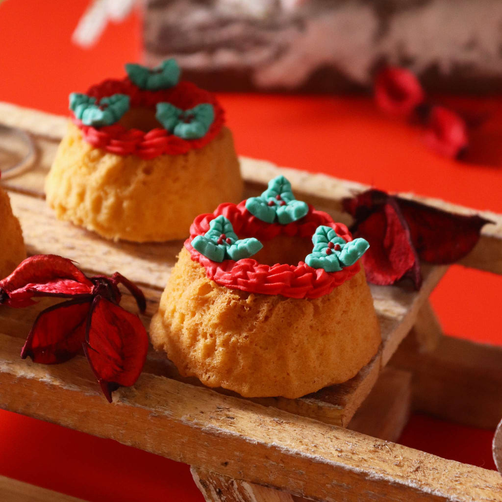 Noël Décorations en Sucre Comestibles - Houx joyeux (24 pièces)