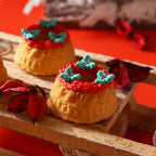 Noël Décorations en Sucre Comestibles - Houx joyeux (24 pièces)