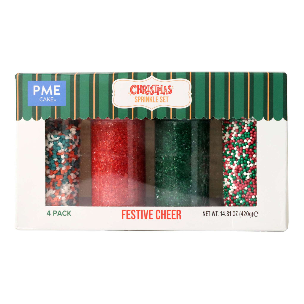 Set de 4 Sprinkles Navideños - Alegría Festiva (420g)