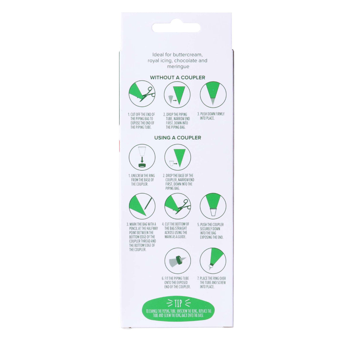 Candy Cane Disposable Piping Bags Pk/12 (30cm /12in)