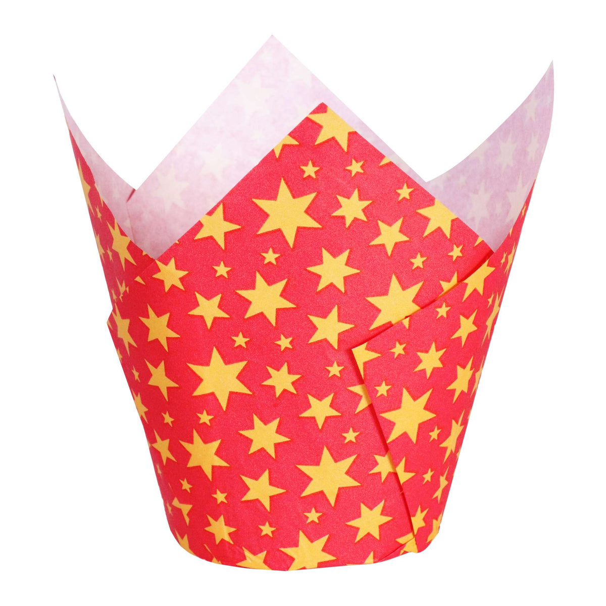 Tulipas Navideñas para Muffins - Estrellas (Set de 24)