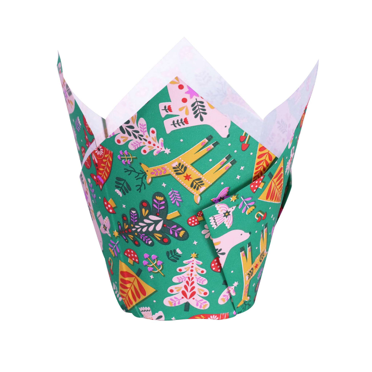 Tulipas Navideñas para Muffins - Encantado (Set de 24)