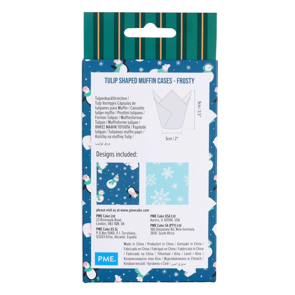 Tulipas Navideñas para Muffins - Congelado (Set de 24)