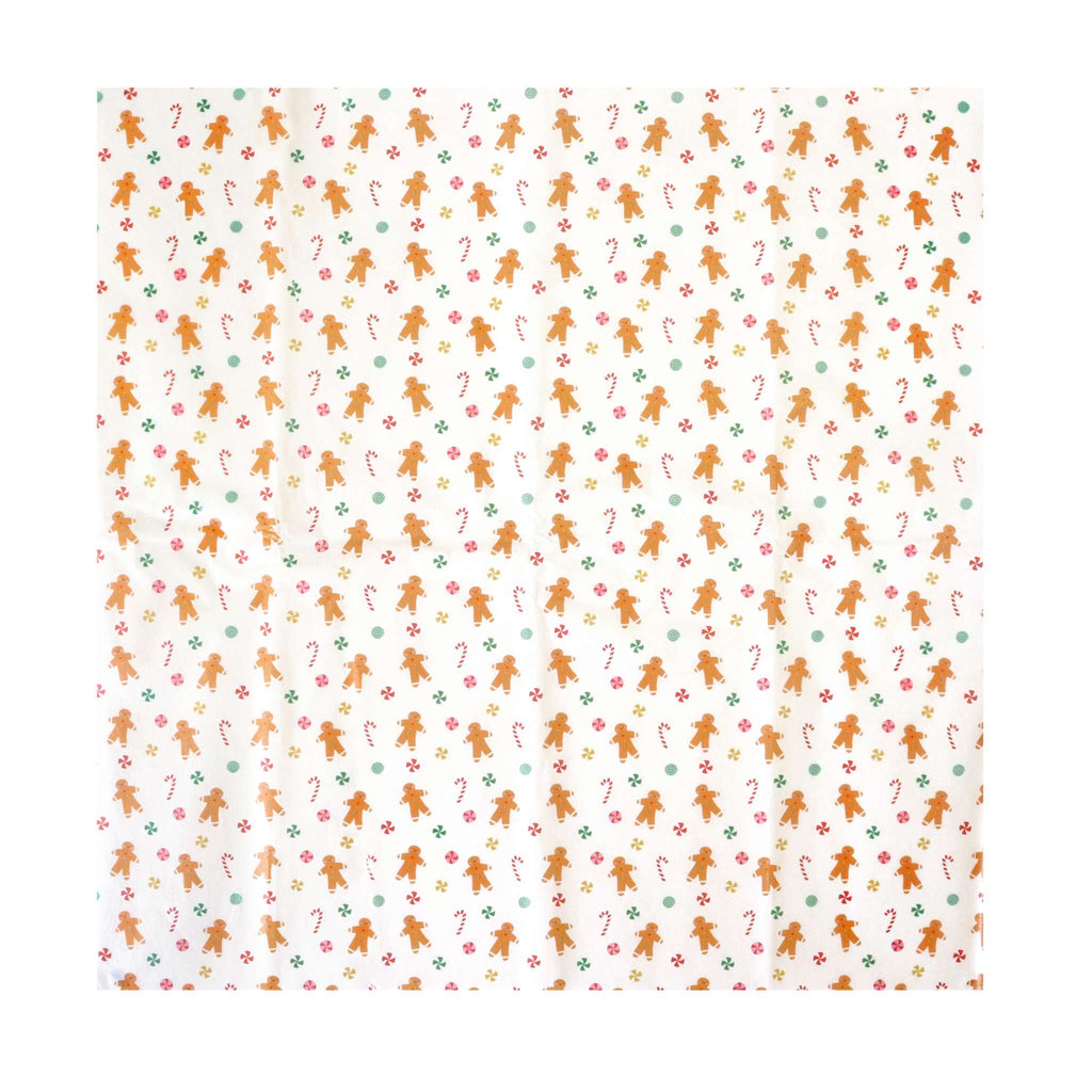 12 Bögen Backpapier für Weihnachtsleckereien & Geschenke - Lebkuchenmann