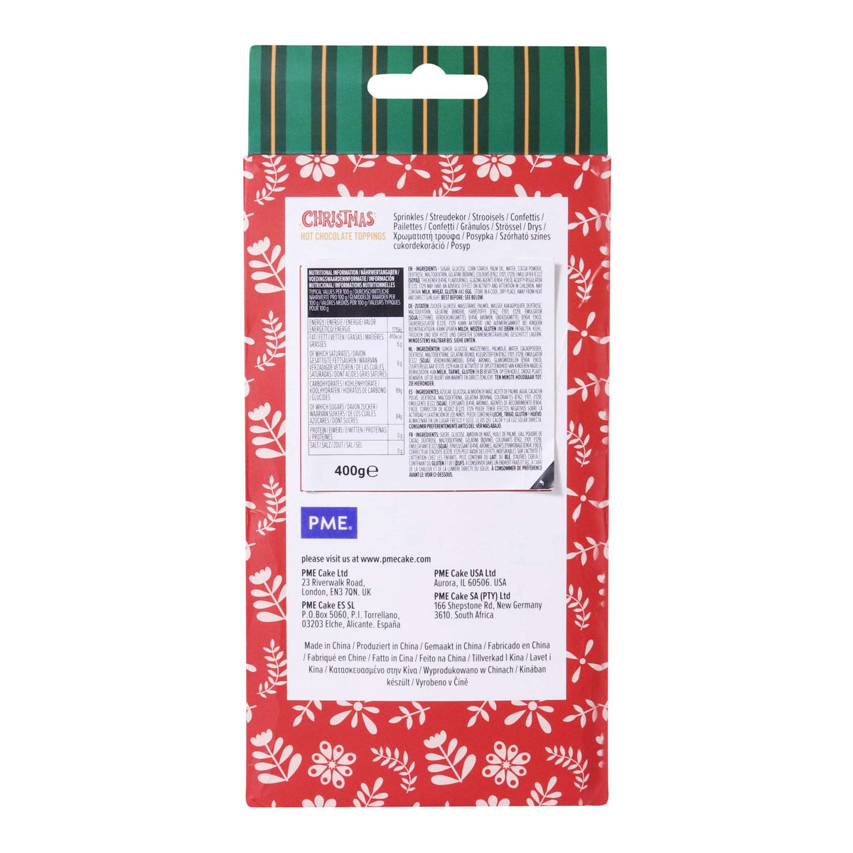 Noël Set de 3 Toppings pour Chocolat Chaud (400g)