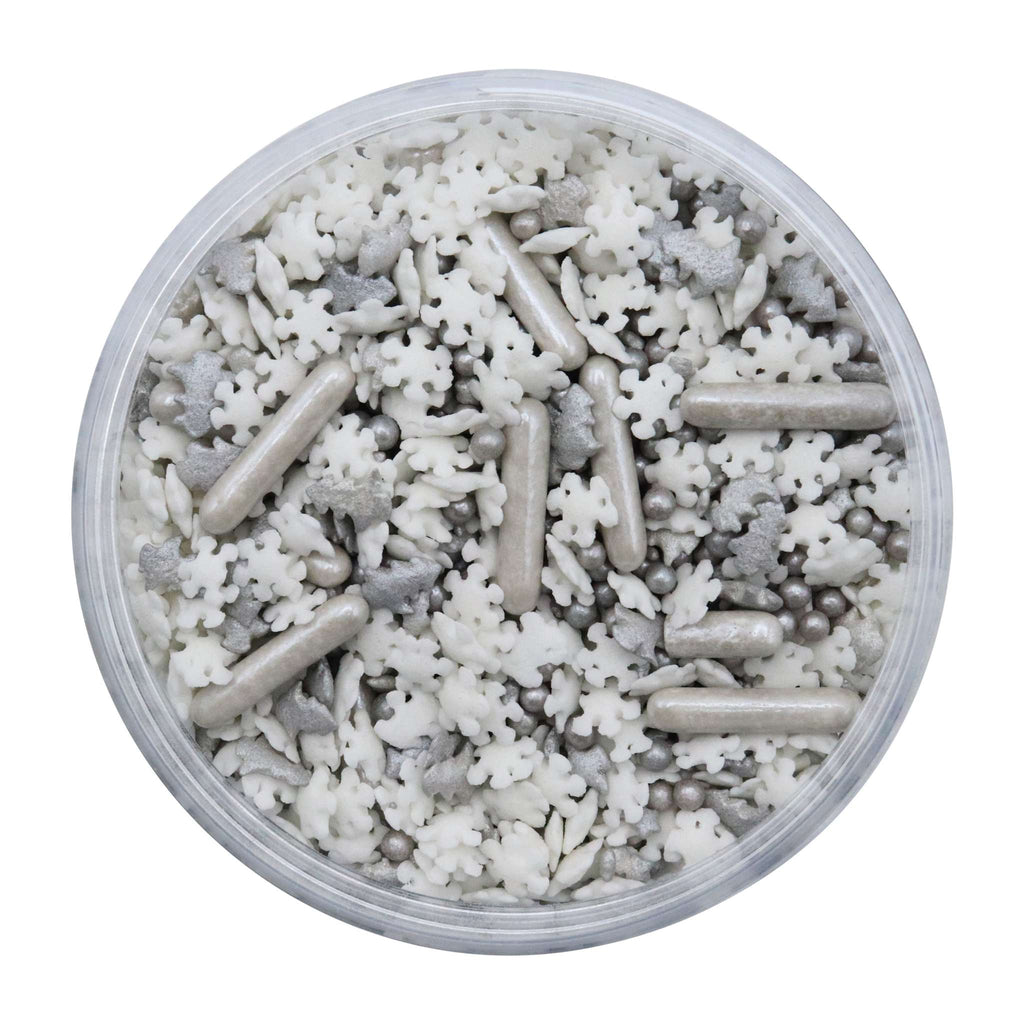 Noël Sprinkles - Étoiles Argentées Brillantes (160g)