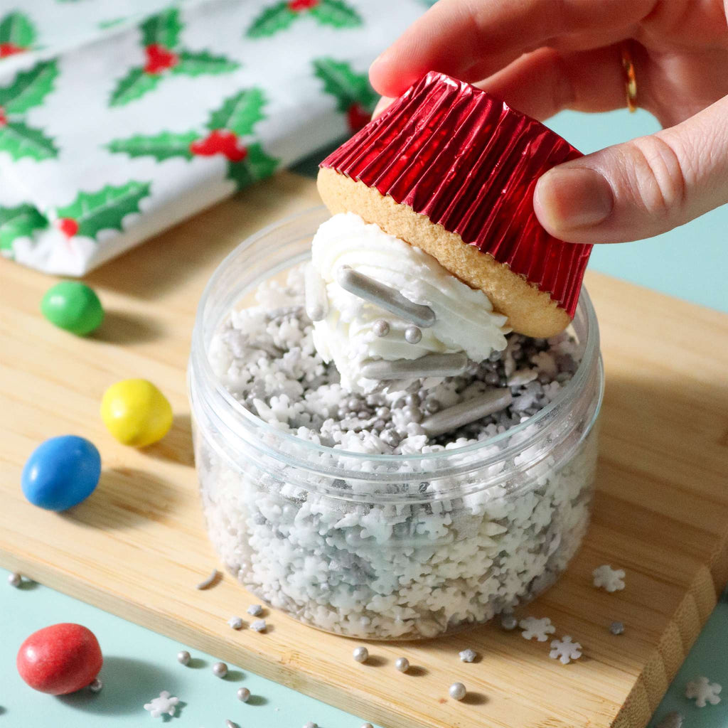 Noël Sprinkles - Étoiles Argentées Brillantes (160g)